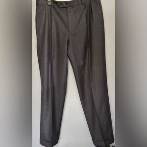 Brooks Brothers Charcoal Dress Pants 34W 30L. Cuffs, button pockets. Like new